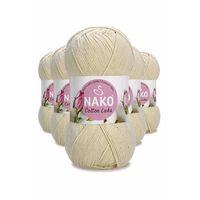 5 Adet Cotton Lüks Yelek Tunik Kazak Bluz Hırka İpi Yünü Açık Bej 97543