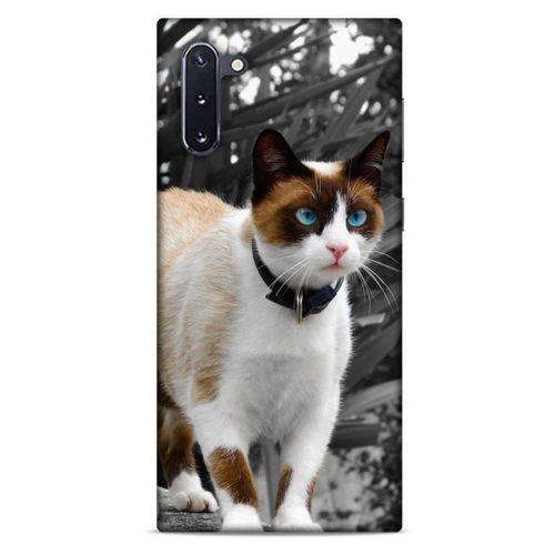 Lopard Samsung Galaxy Note 10 Uyumlu Kılıf Kediler (43) Thin Fit Kılıf Beyaz Kedi