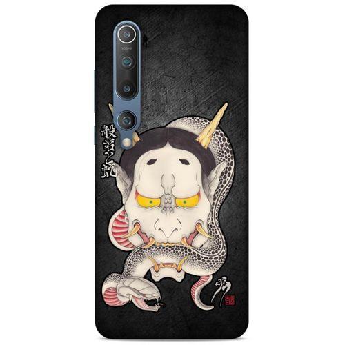 Lopard Xiaomi Mi 10 Uyumlu Kılıf Tattoo's (50) Shockproof Kılıf Hannya Kijo Dövme