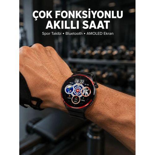 Spor Ve Sağlık Takipli Akıllı Saat Kablosuz Şarj Yeni Nesil