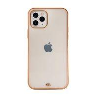 iPhone 11 Pro Premium Electrolize Silikonlu Pembe Telefon Kılıfı