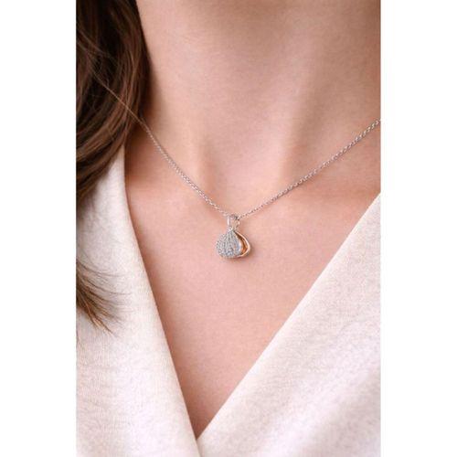 Zarif Tasarım Gümüş Tatlı Su İnci Kadın Kolye