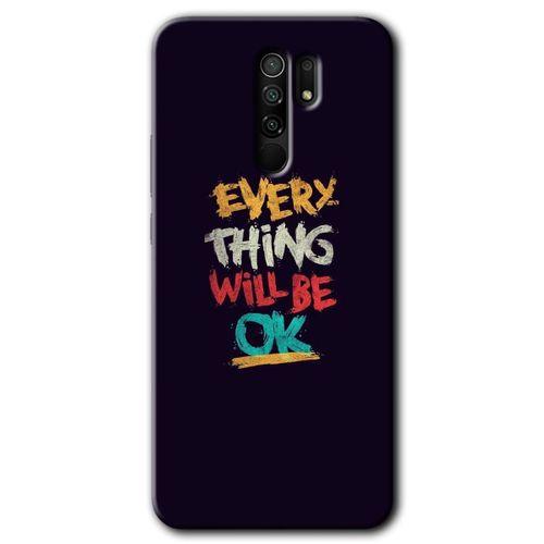 MRCİLETİSİM Xiaomi Redmi 9 Kılıf Baskılı Kapak - Everything + 5D Tam Kaplayan Cam