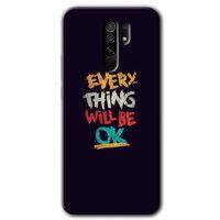 MRCİLETİSİM Xiaomi Redmi 9 Kılıf Baskılı Kapak - Everything + 5D Tam Kaplayan Cam