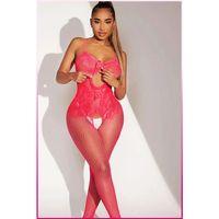 Pembe Fantezi Kadın Seksi  Vücut Çorabı