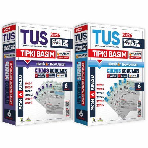 2026 TUS Temel&Klinik Tıp Bilimleri ÖSYM Çıkmış Soru Tıpkı Basım Son 3 Yıl 12li Deneme Kitapçığı