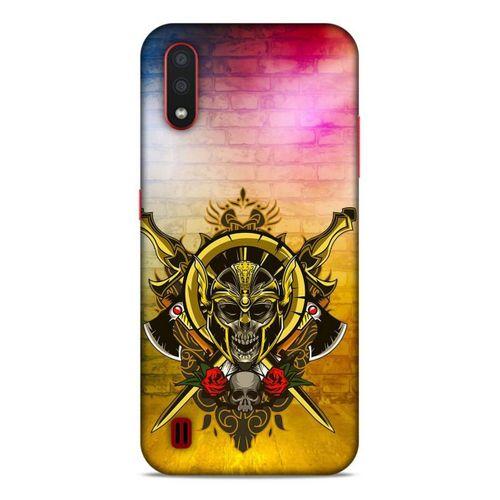 Lopard Samsung Galaxy A01 Uyumlu Kılıf Tattoo's (38) Neo Hybrid Kılıf Kılıç Dövmesi