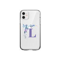 Mavi Kuş L Harfli iPhone 11 Şeffaf Kılıf