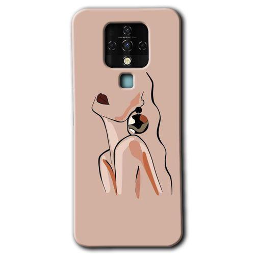 Potkal Hediye Fabrikası Tecno Camon 16 Kılıf HD Desen Baskılı Arka Kapak - Çizim Silüet