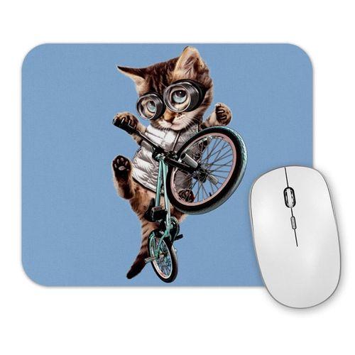 Cat Kedi Bisiklet Şov Mouse Pad.jpg