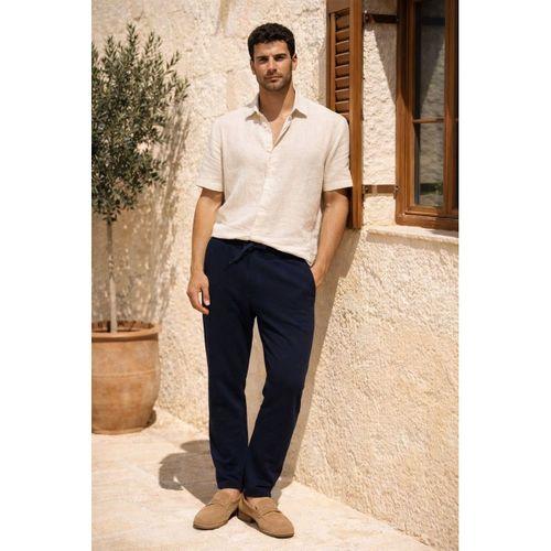 Herbert Nova Pike Kumaş Regular Fit Jogger Erkek Pantolon - Lacivert