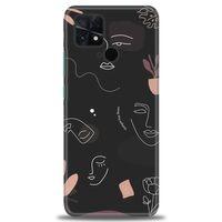 Xiaomi Poco C40 Kılıf HD Baskılı Kılıf - Siyah Silüet + Tam Ekran Koruyucu