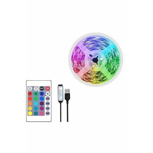 10m Şerit Led İç Mekan Renkli Rgb Şerit Led Kumandalı