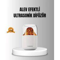 Alev Efektli Ultrasonik Uçucu Yağ Difüzörü 280ml Su Tanklı Ve Sessiz Çalışma Özellikli
