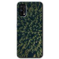 Realme 7 Pro Kılıf HD Desen Baskılı Arka Kapak + Temperli Cam - Çam Ağacı Ormanı