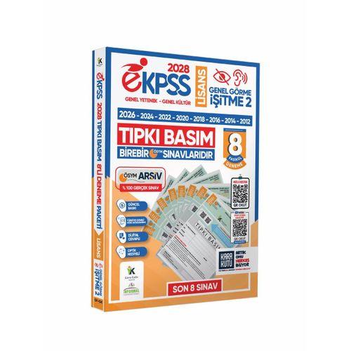2028 EKPSS Lisans Genel Görme İşitme-2 ÖSYM Çıkmış Soru Tıpkı Basım 8li Kitapçık TG Deneme Paketi