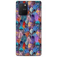 Samsung Galaxy S10 Lite Uyumlu Kılıf Mor Delisi (48) Bumper Kılıf Tüğler