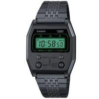Casio A1100B-1DF Retro Quartz Dijital Siyah Yeşil Kadran 35 mm Erkek Kol Saati