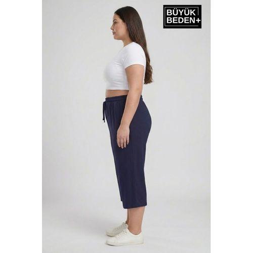 Kadın Büyük Beden Şort 3XL-6XL  Rahat Kesim Diz Altı Günlük Şort-SPR26BSRK591
