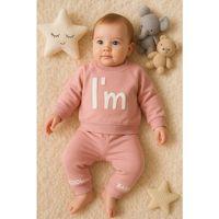 I'm Cool Desenli Pamuklu 2'li Kız Bebek Takımı