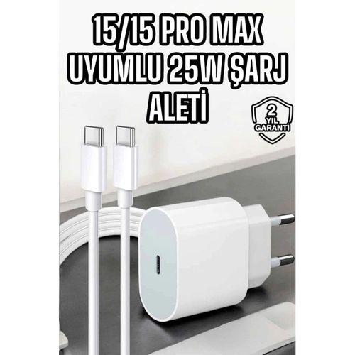 İos Uyumlu Type-c Girişli Hızlı Şarj 15/15 Pro Max Adaptör Ve Kablosu