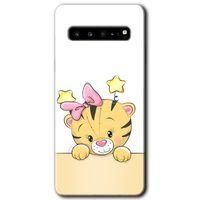 Samsung Galaxy S10 Plus Kılıf HD Desen Baskılı Arka Kapak - Sevimli Kedi
