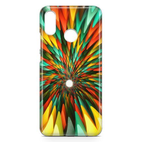 Huawei Nova 3e Kılıf Derin Kuyu Arka Kapak Koruma Desenli Full Koruyucu