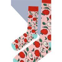 Elma Desenli Çorap Erkek Uzun Çorap Clb