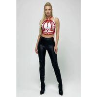 Kırmızı Kadın Kemer Bağcıklı Metal Tokalı Beden Aksesuarı - Brf1077