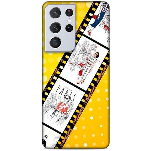 Lopard Samsung Galaxy S21 Ultra Uyumlu Kılıf Sokak Modası (84) Slim Armor Kılıf