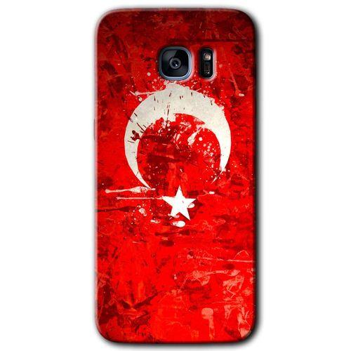 Samsung Galaxy S7 Edge HD Baskılı Kılıf + 9D Tam Ekran Koruyucu - Albayrak 2