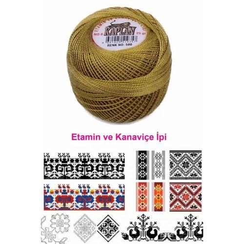 Kaplan Etamin Ve Kanaviçe İpi 8 No Kod/Renk: 580 - Royaleks
