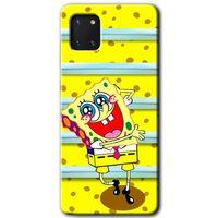 Galaxy A81 Kılıf HD Desen Baskılı Arka Kapak - Aşık Sünger Bob