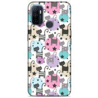 Lopard Huawei P40 Uyumlu Kılıf Kediler (9) Kılıf Puantiyeli Kedi