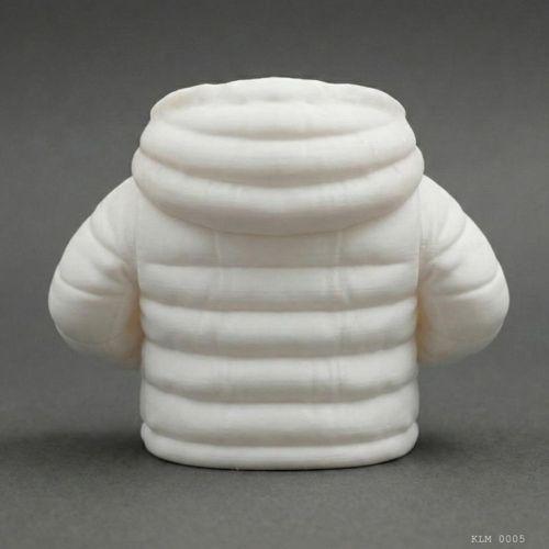 Beyaz Şişme Mont Puf Formlu Büyük Boy Makyaj Fırçalığı Masaüstü Kozmetik Düzenleyici