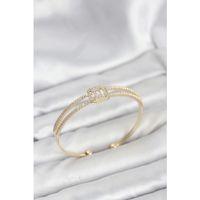 Pirinç Gold Renk Baget Model Kadın Bileklik