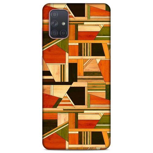 Lopard Samsung Galaxy A71 Uyumlu Kılıf Wood'X (45) Liquid Air Kılıf Baskılı