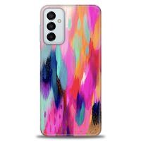 Samsung Galaxy M23 Kılıf HD Baskılı Kılıf - Yaldızlı Renkler + Tam Ekran Koruyucu