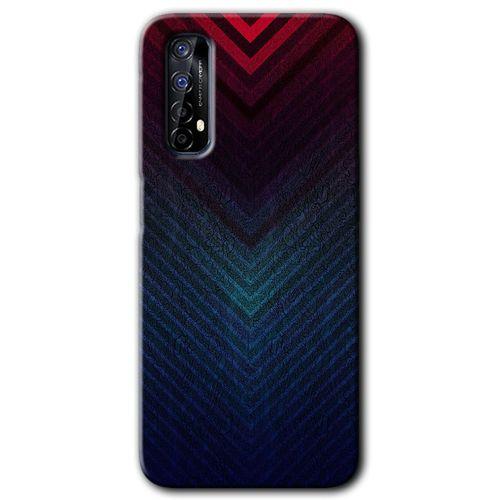 Realme 7 Kılıf Baskılı Kapak - Abstract 4 + 5D Tam Kaplayan Cam