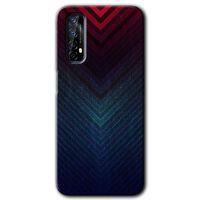 Realme 7 Kılıf Baskılı Kapak - Abstract 4 + 5D Tam Kaplayan Cam