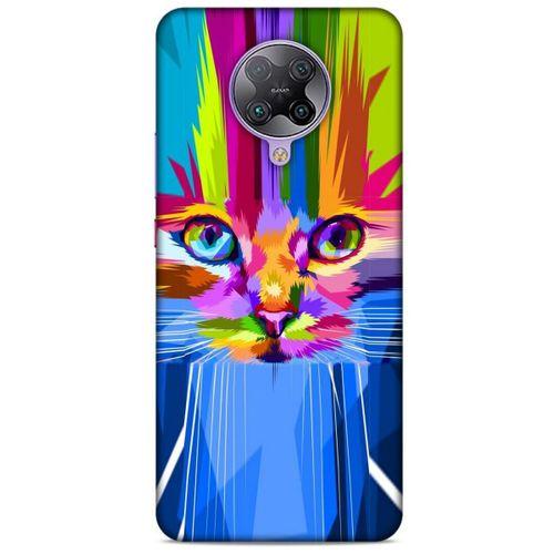 Lopard Xiaomi Poco F2 Pro Uyumlu Kılıf Kediler (17) Tasarım Kılıf Rainbow