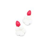 Çiçek Küpe - Beyaz