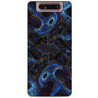 Samsung Galaxy A80 Uyumlu Kılıf Mavi Delisi (6) Silikon Kılıf Taş