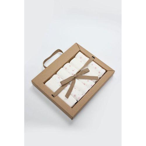 Bistyle Bistyle Stars Kutulu 6lı Penye Mendil 20x20 90104 Pudra