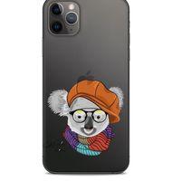 Zoologix (93) Apple Iphone 11 Pro Max Şeffaf Kılıf Silikon Desenli