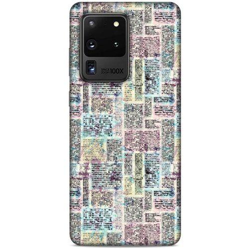 Samsung Galaxy S20 Ultra Kılıf Pastel Renkler (7) Telefon Kılıfı Pembe Mavi