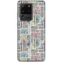 Samsung Galaxy S20 Ultra Kılıf Pastel Renkler (7) Telefon Kılıfı Pembe Mavi
