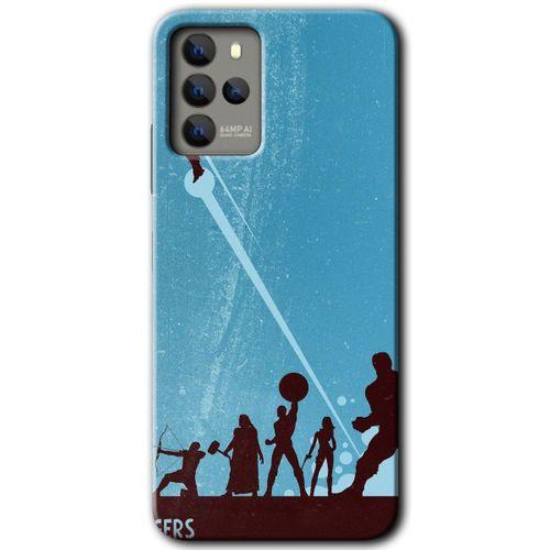 Omix X700 Kılıf HD Desen Baskılı Arka Kapak - Avengers Team