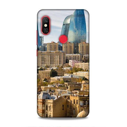 Xiaomi Mi A2 Lite Uyumlu Kılıf Azarbaijan (31) TPU Kılıf Bakü Kuleler