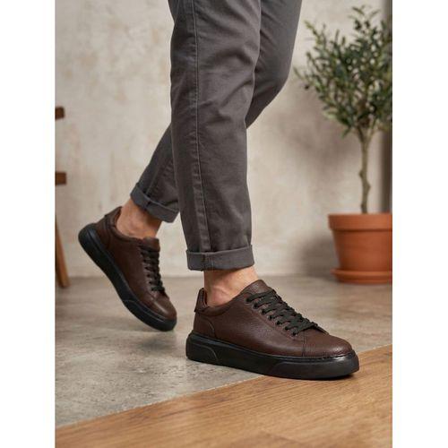 BLF-010 Erkek Sneaker Günlük Casual Spor Ayakkabı Kahverengi Siyah Taban